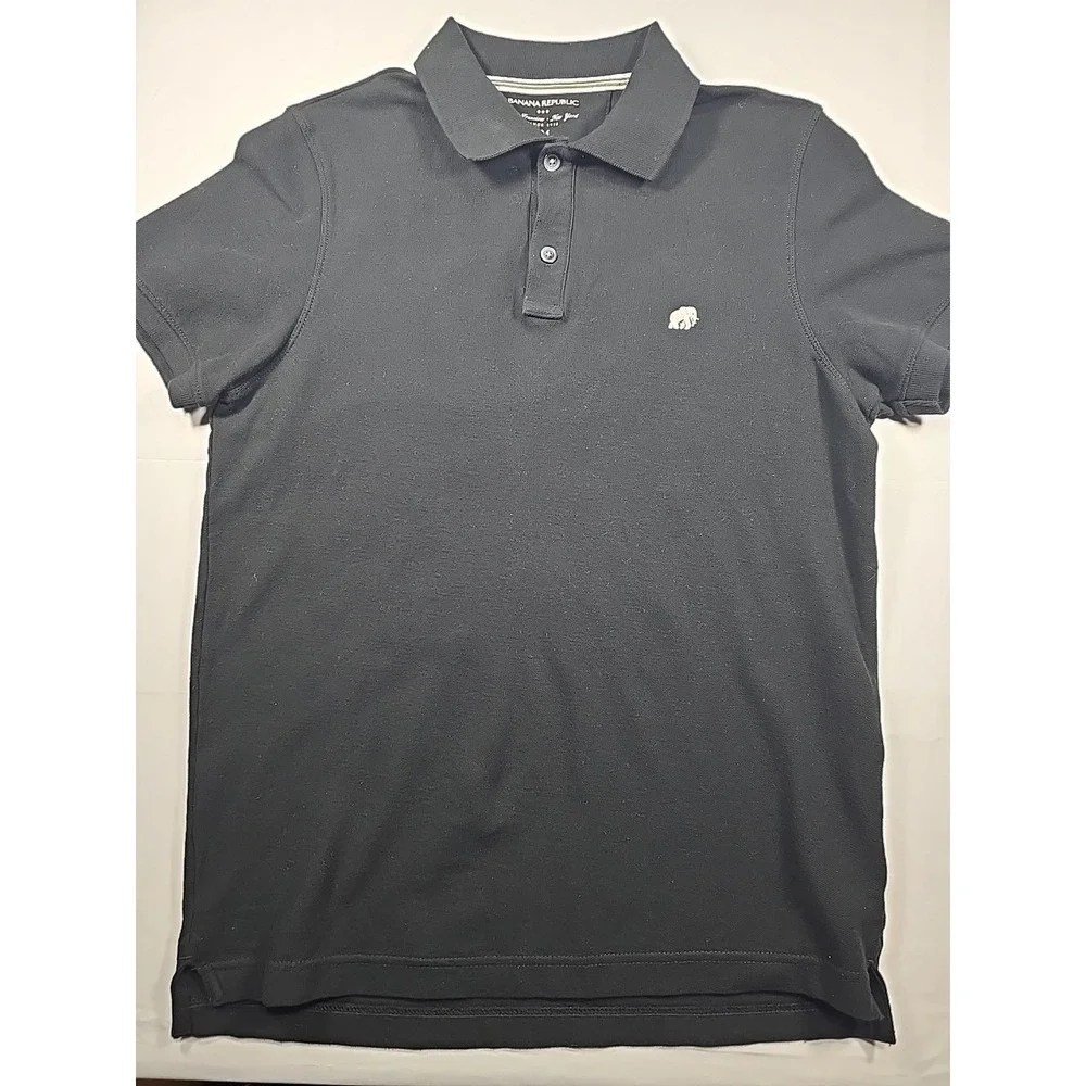 Banana Republic Knit Polo Medium Old Money Luxury Casual‎ Men's